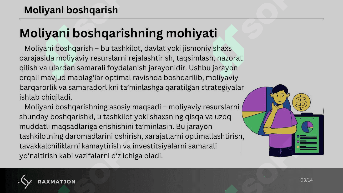 Moliyani boshqarish 3
