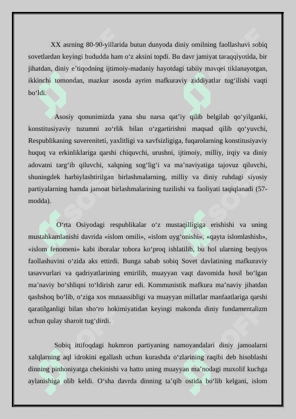 FUNDAMENTALIZM VA DINIY  EKSTREMIZM 3