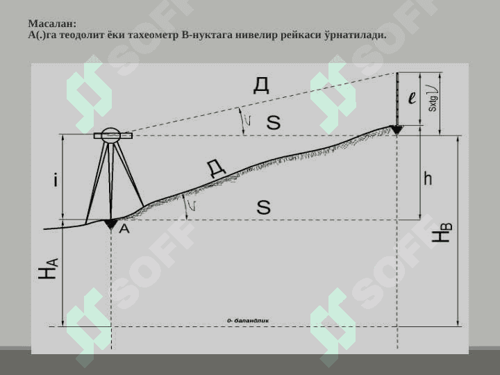 «Теодолит  съёмкаси  мохияти  ва уни  бажариш» 4