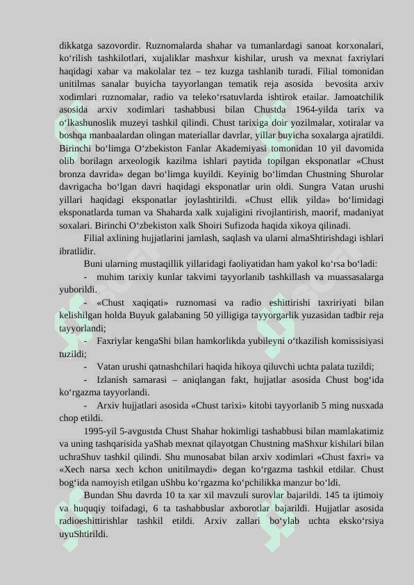 MUSTAQIL O‘ZBEKISTONDA ARXIV ISHI 4