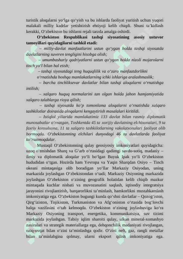 O`ZBEKISTON VA JAHON HAMJAMIYATI 2