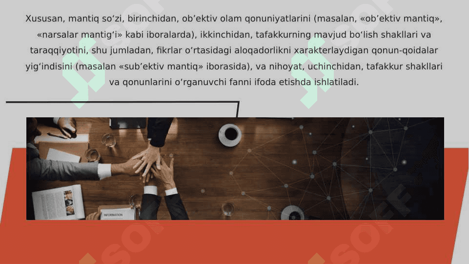 Mantiq bilish nazariyasining tadqiqot obyekti 4