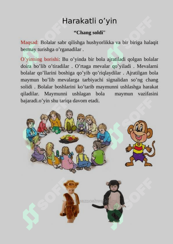 Harakatli o’yinlar metodi 4