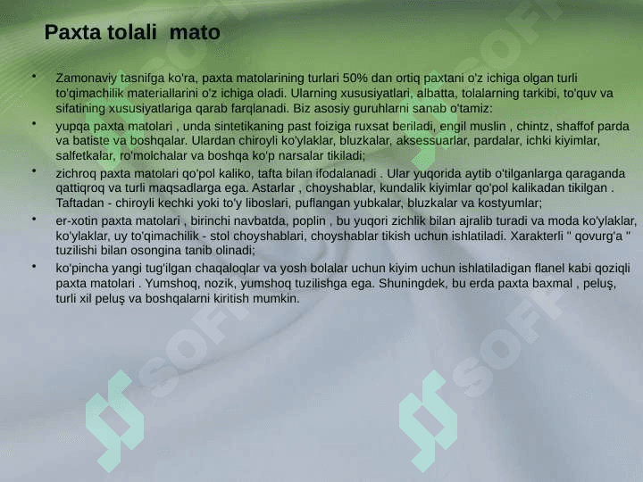 Paxta tolali matolar zamonaviy  assortimenti 4