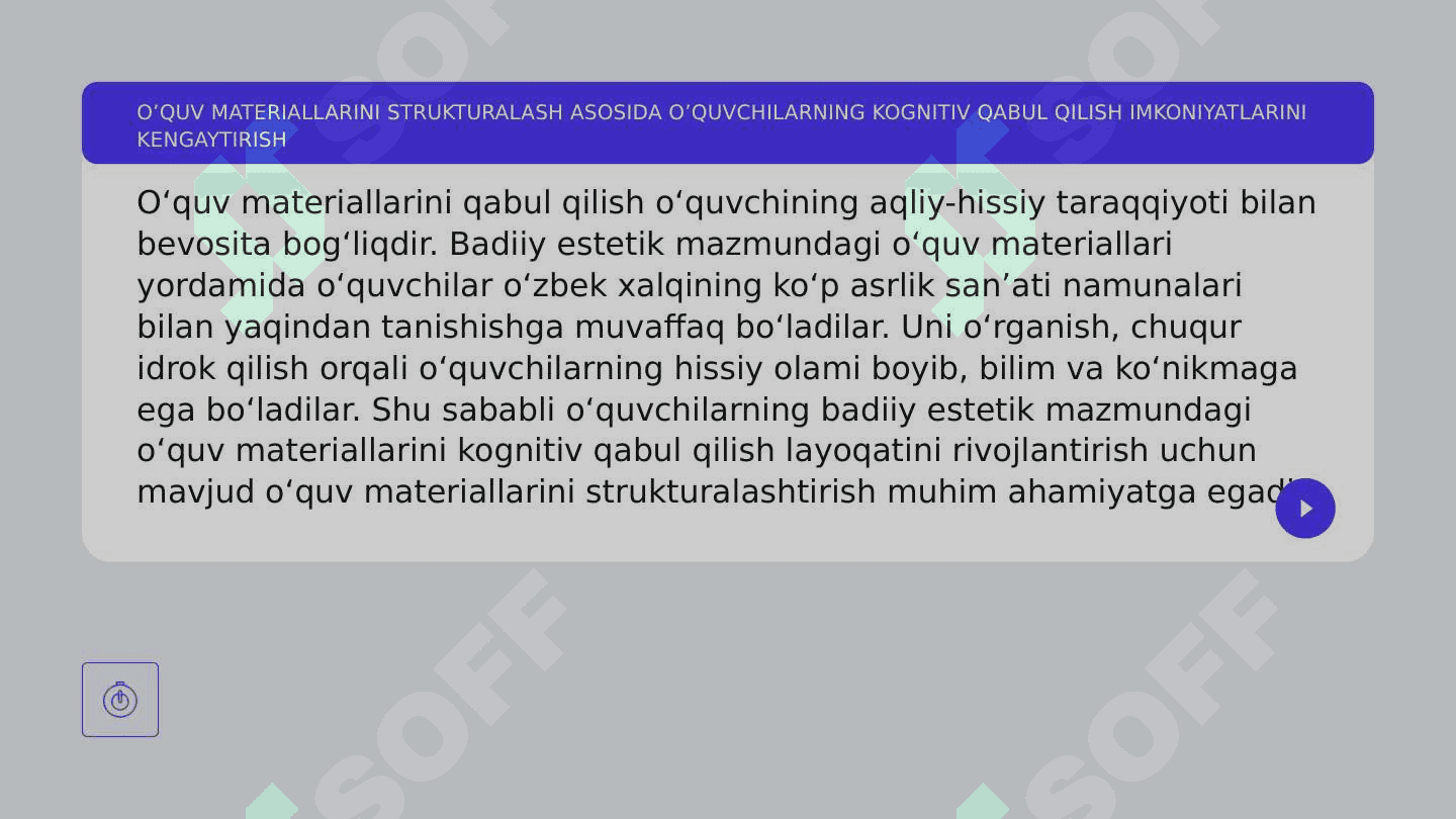 O'quv Materiallarini Strukturalash 3