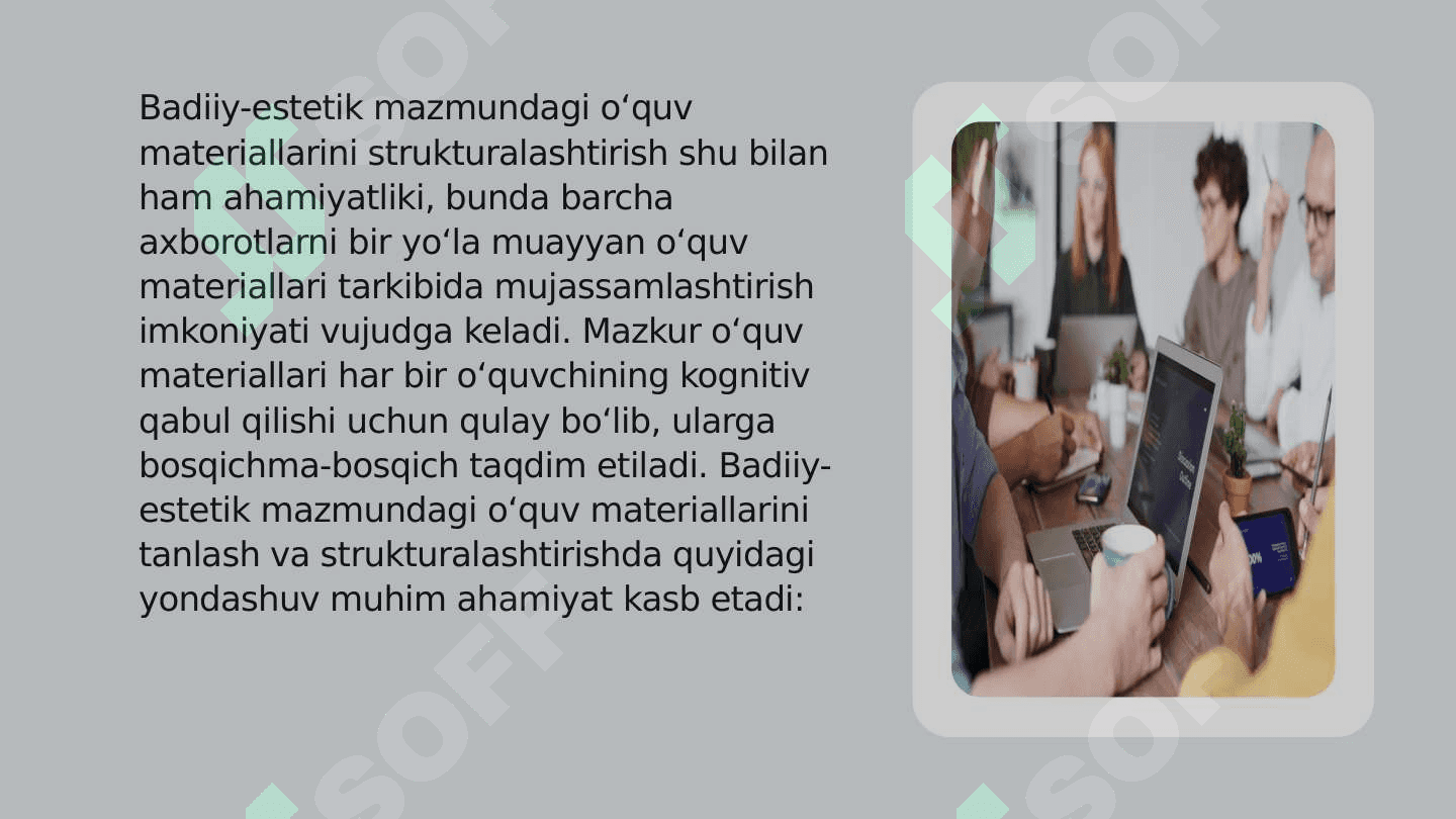 O'quv Materiallarini Strukturalash 8