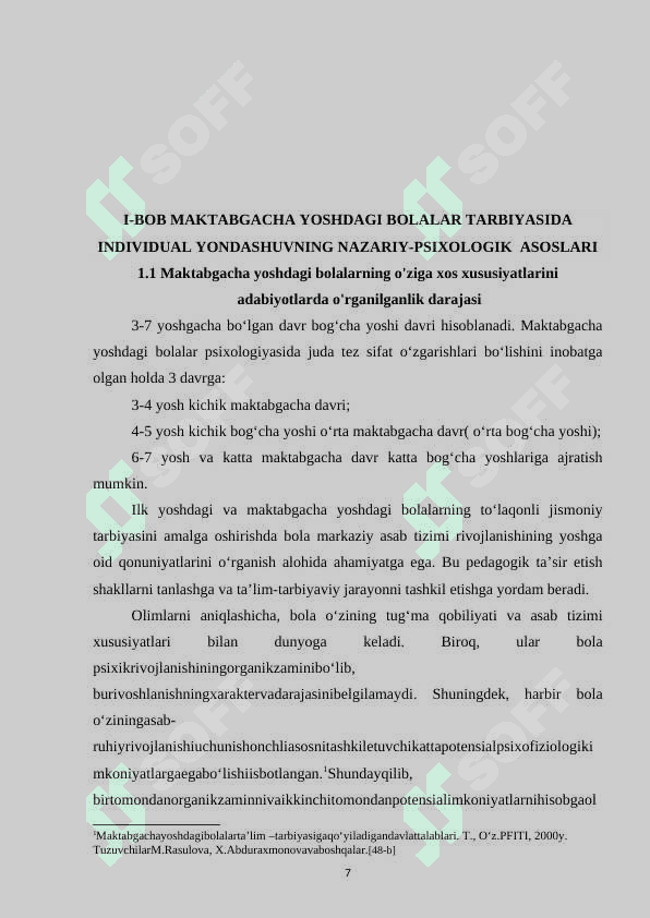TARBIYADA INDIVIDUAL YONDASHISHNING PSIXOLOGIK ASOSLARI 7