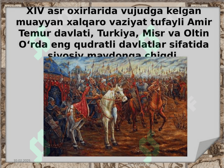 Amir Temurning tashqi siyosati 3