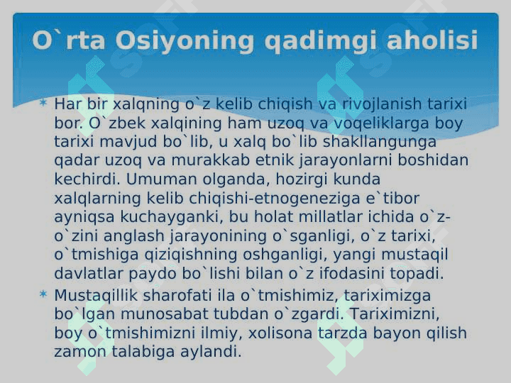 O'ZBEK XALQINING ETNIK SHAKLLANISHI 3