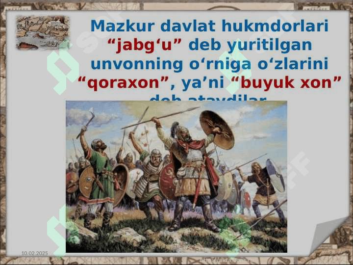 Qoraxoniylar 3