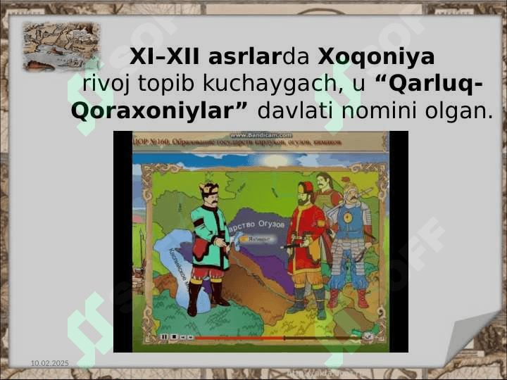 Qoraxoniylar 4