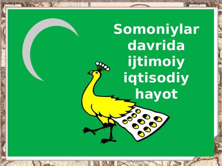 Somoniylar davrida ijtimoiy iqtisodiy hayot