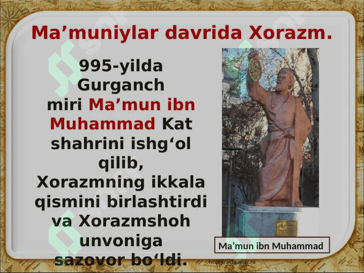 Xorazm davlati va uning yuksalishi 2