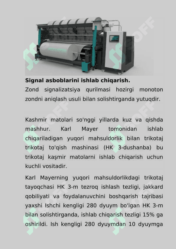 Karl Mayer mashinasi haqida 4