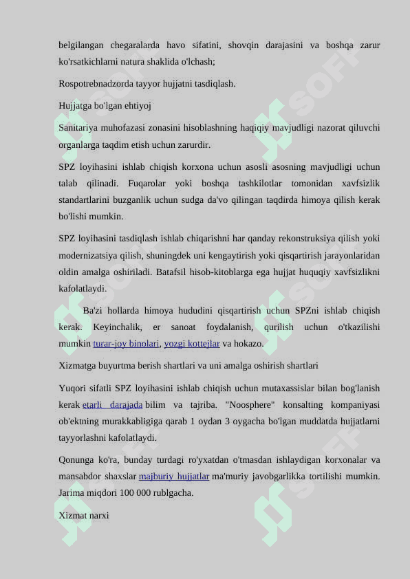 KORXONALARNI SANITARIYA JIHATDAN SINFLANISHI.SANITAR HIMOYA ZONASI HAQIDA TUSHUNCHA. 4
