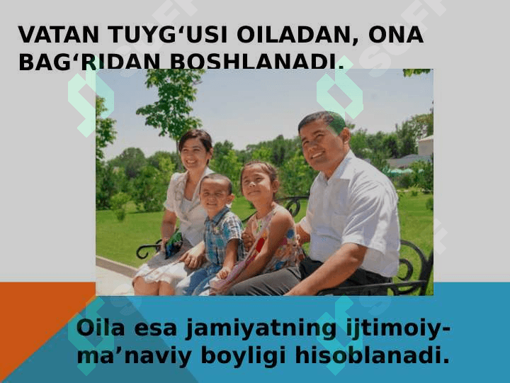Oilada ikki jins o‘rtasidagi tarbiyaning tengligi 8