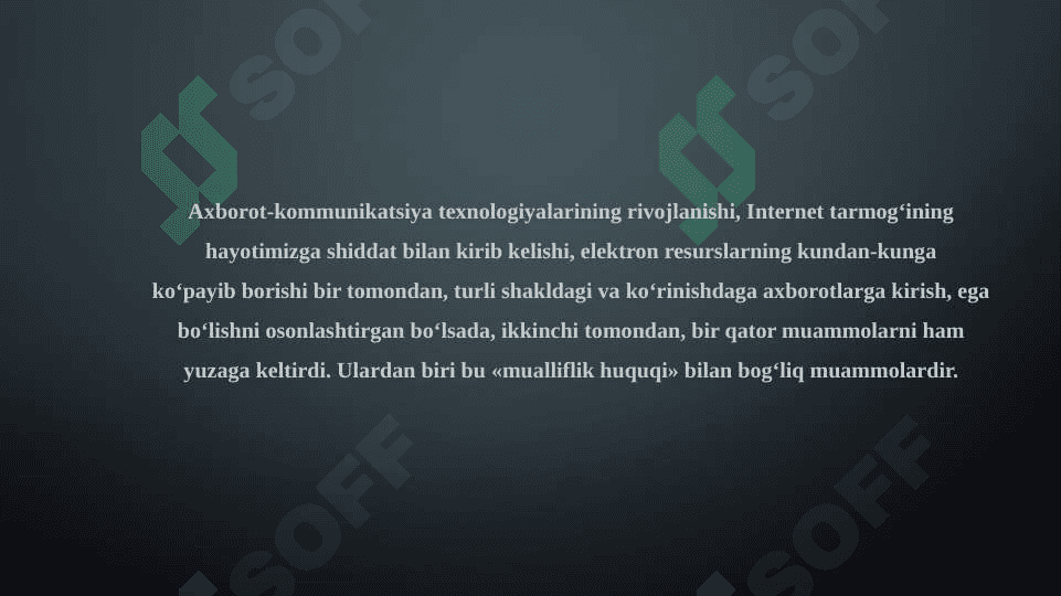 Antiplagiat dasturlari: lokal va global(xorijiy va respublika). Plagiat uchun javobgarlik. 2
