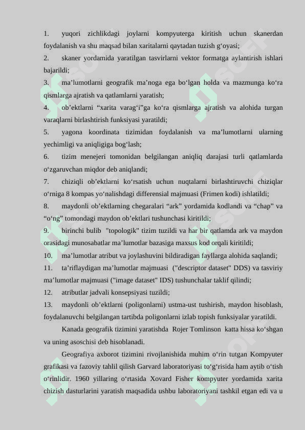 GEOGRAFIK AXBOROT TIZIMLAR (GAT) FANING MAQSADI VA VAZIFALARI 5