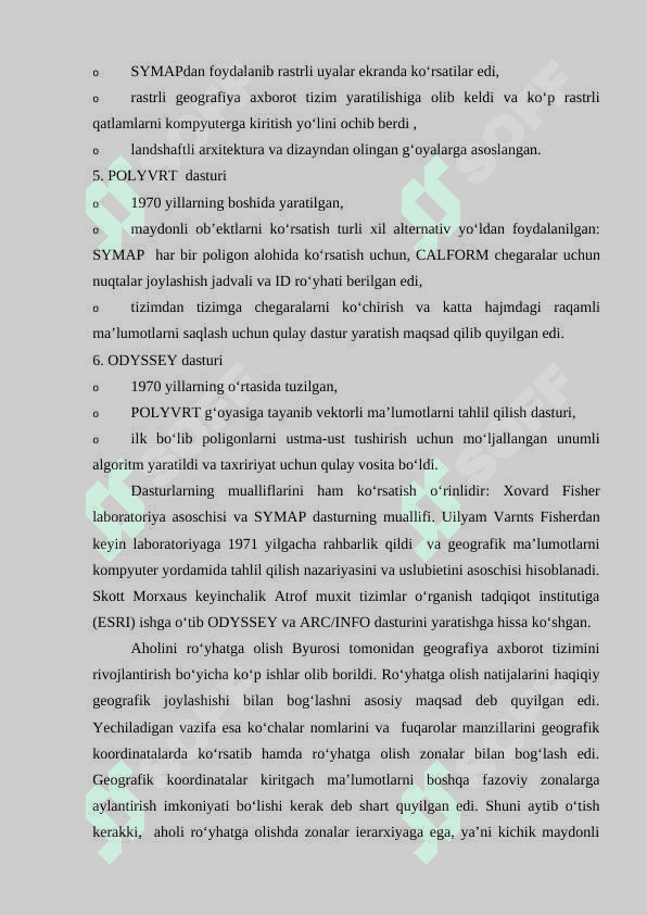 GEOGRAFIK AXBOROT TIZIMLAR (GAT) FANING MAQSADI VA VAZIFALARI 7