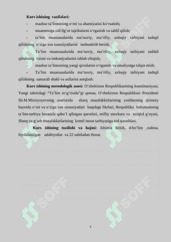 INSON VA JAMIYAT HAYOTIDA MA’NAVIYATNING TUTGAN O’RNI VA AHAMYATI 4