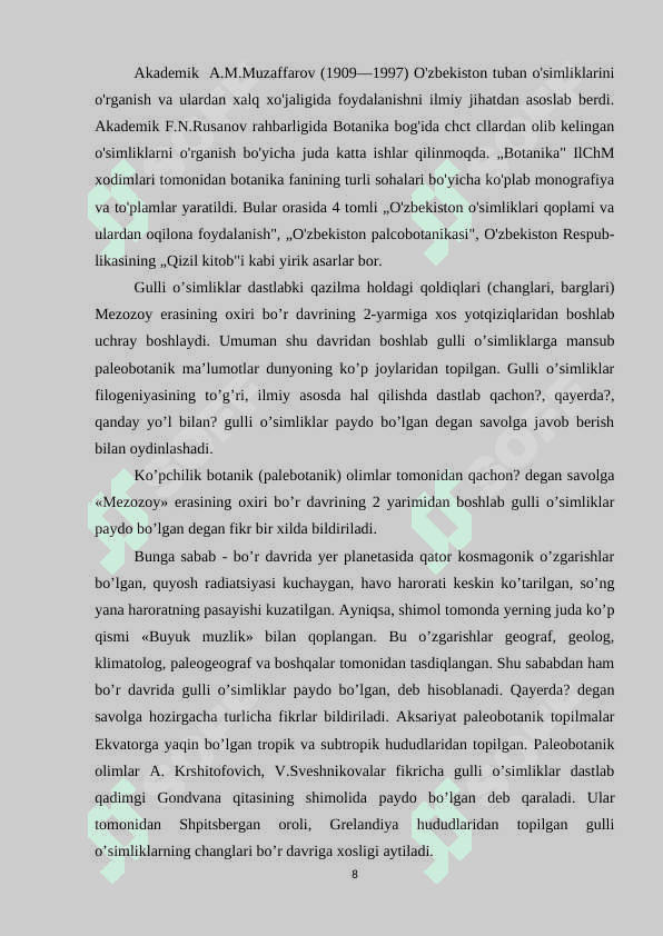 Burchoqdoshlar oilasi 8