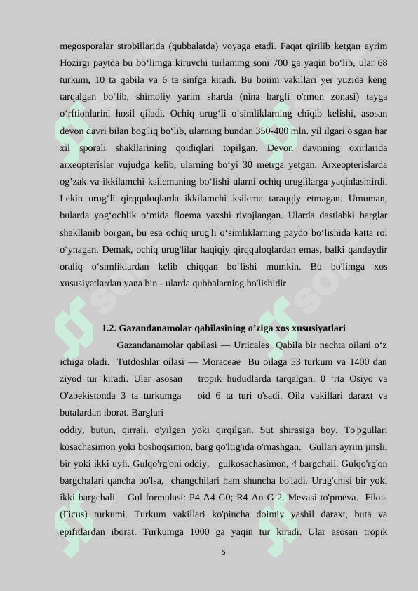 Gazandanamolar qabilasi 5
