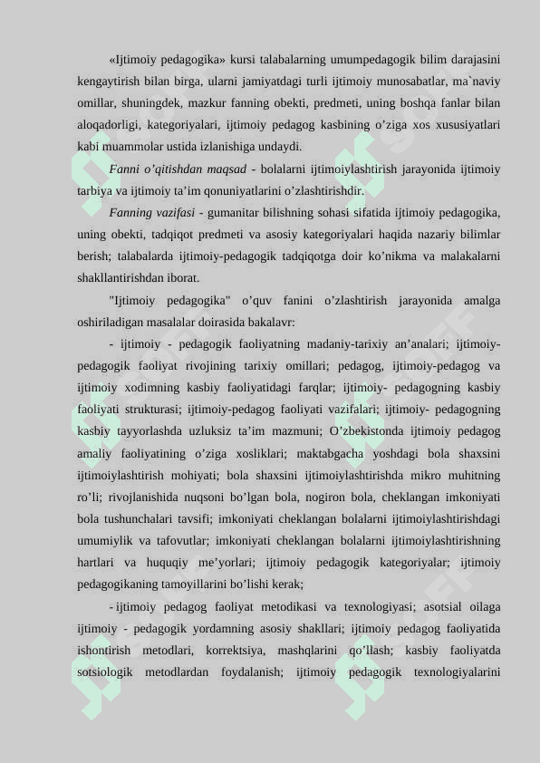 Ijtimoiy pedagogika va pedagogik sotsiologiyaga ehtiyoj va zamonaviy jamiyat rivojining zaruriy shartlari 2