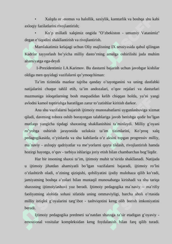Ijtimoiy pedagogika va pedagogik sotsiologiyaga ehtiyoj va zamonaviy jamiyat rivojining zaruriy shartlari 5