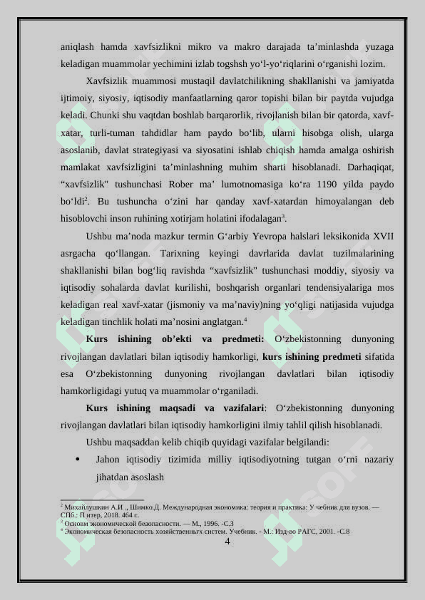 O‘ZBEKISTONNING DUNYONING RIVOJLANGAN DAVLATLARI BILAN IQTISODIY HAMKORLIGI. 4