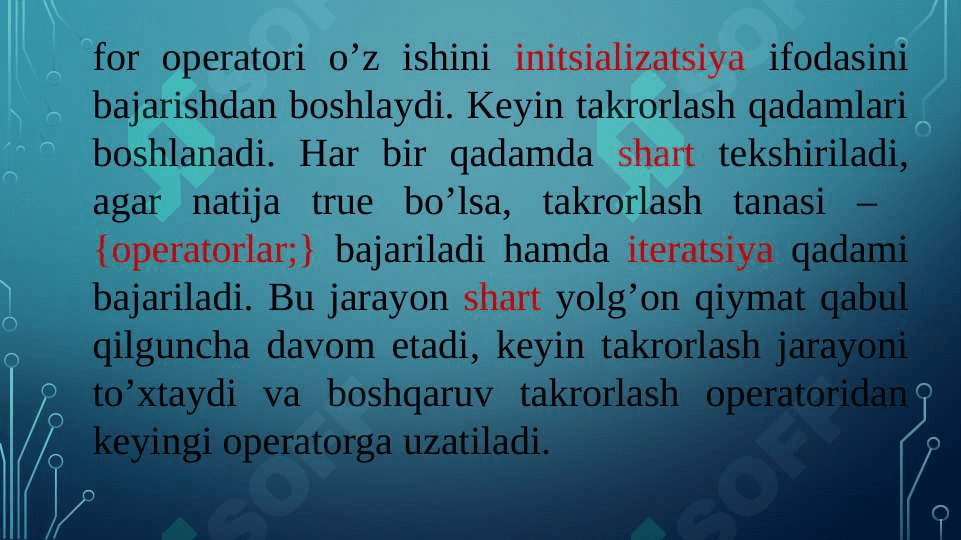 C# da Takrorlash operatorlari. 4