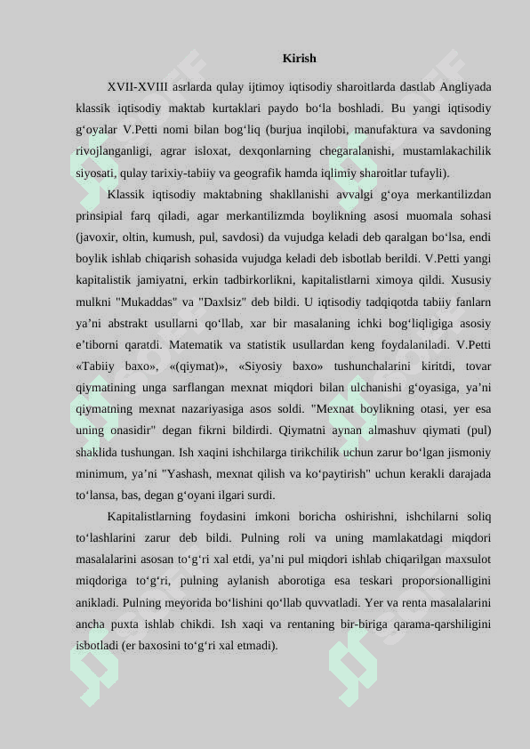 Angliya va Fransiyada klassik maktabning shakllanishi. 3