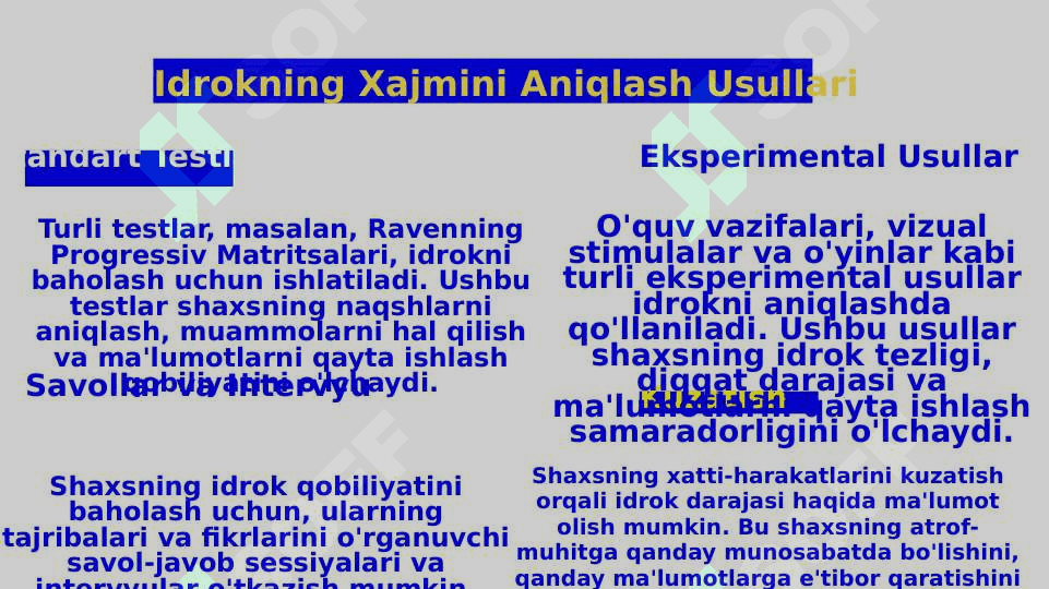 Idrokning hajmini aniqlash. 5