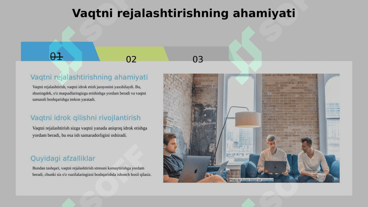Vaqtni idrok qilishni oʻrganish 3
