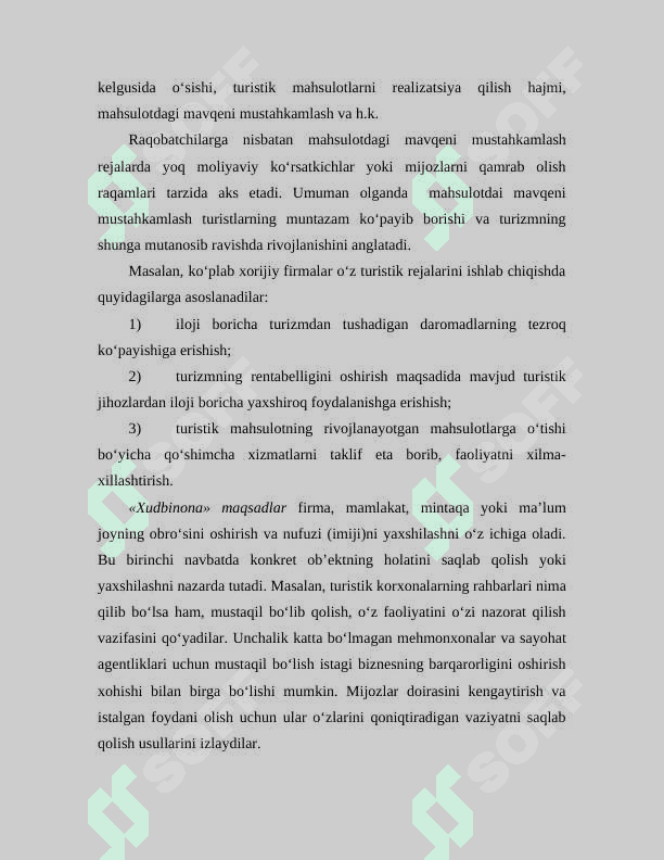 Turistik mahsulotni rejalashtirish 8