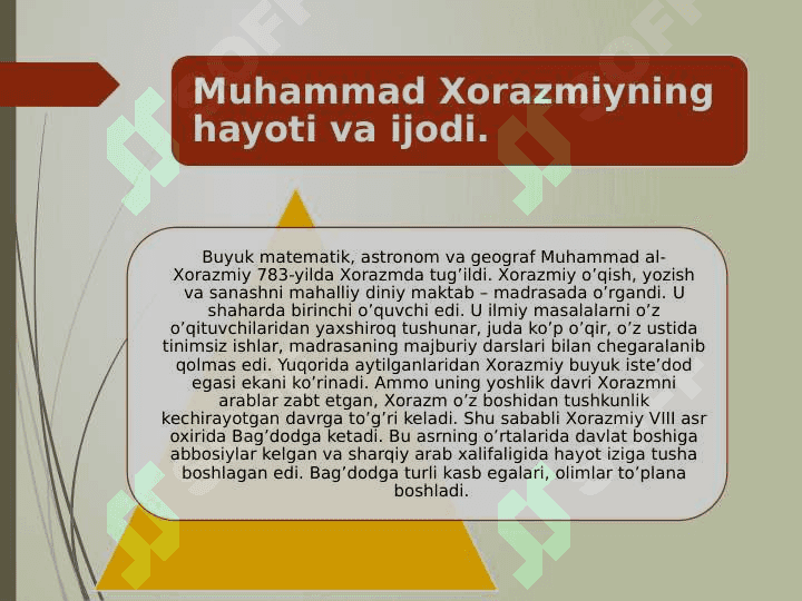 Abu Muso Al-Xorazmiy 5