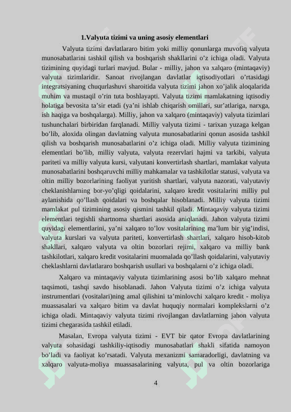 Xalqaro valyuta munosabatlari 3