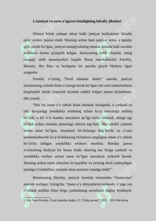 Jamiyat taraqqiyotida tarixning mazmuni, yo‘nalishlari va konsepsiyalari 2