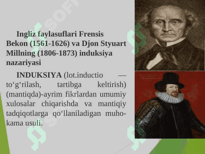 Falsafada mantiqning roli. Jamiyat va oila falsafasi. Falsafiy antropologiya 7