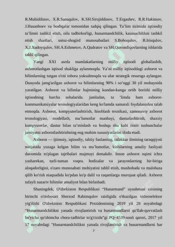 xalq hunarmandchiligi texnologiyasi bo'limini o'qitish multimediyalardan foydalanish 7