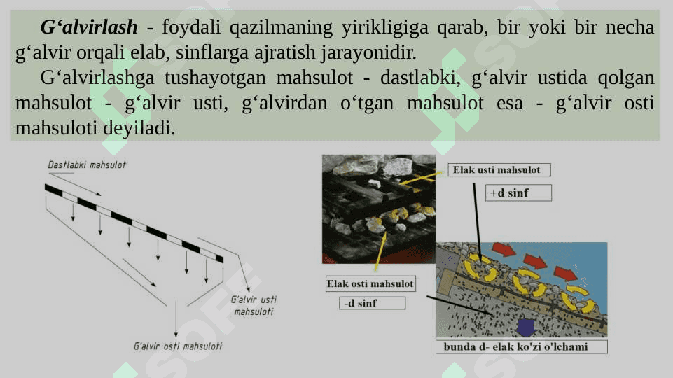 G‘ALVIRLASH JARAYONINING ASOSLARI 2