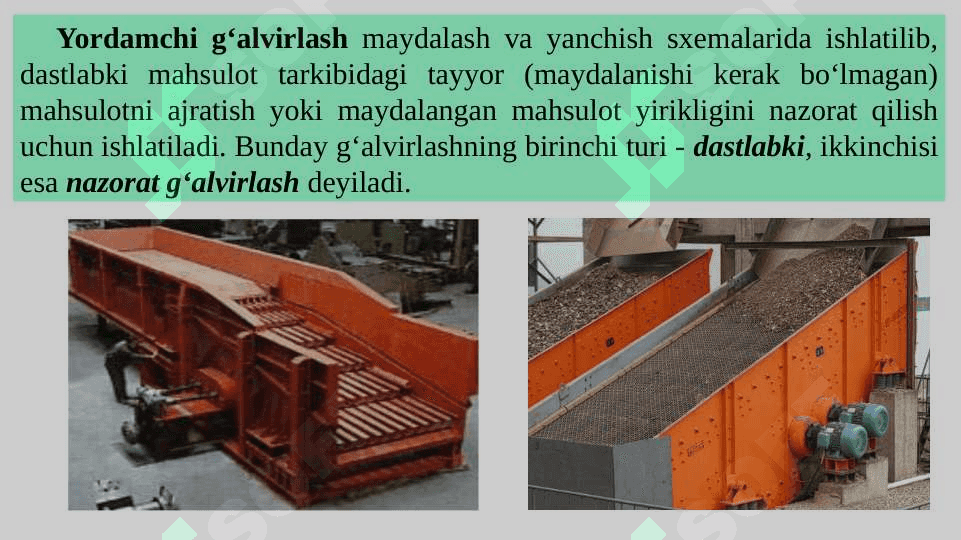 G‘ALVIRLASH JARAYONINING ASOSLARI 4