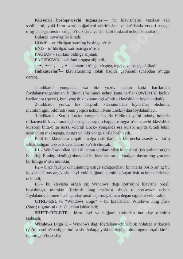 AXBOROTNI KIRITISH – CHIQARISH QURILMALARI VA VAZIFALARI 4