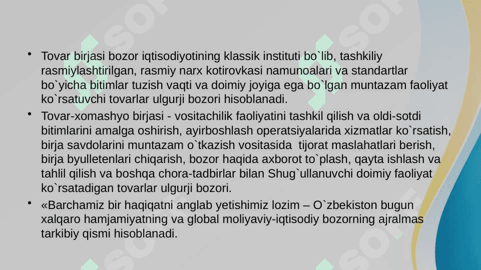 Birja savdosini tashkil etish 4