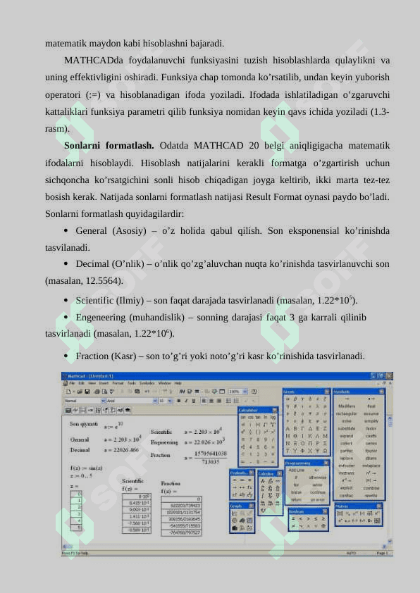 MATEMATIK AMALIY DASTURLAR TASNIFI VA ULARNING IMKONIYATLARI. 2