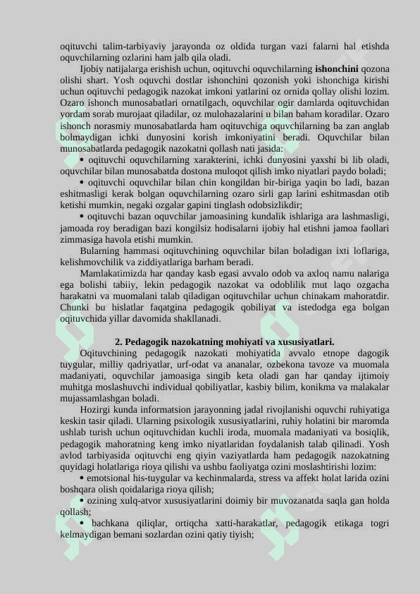 PEDAGOGIK NAZOKAT VA ODOB-AXLOQ 3