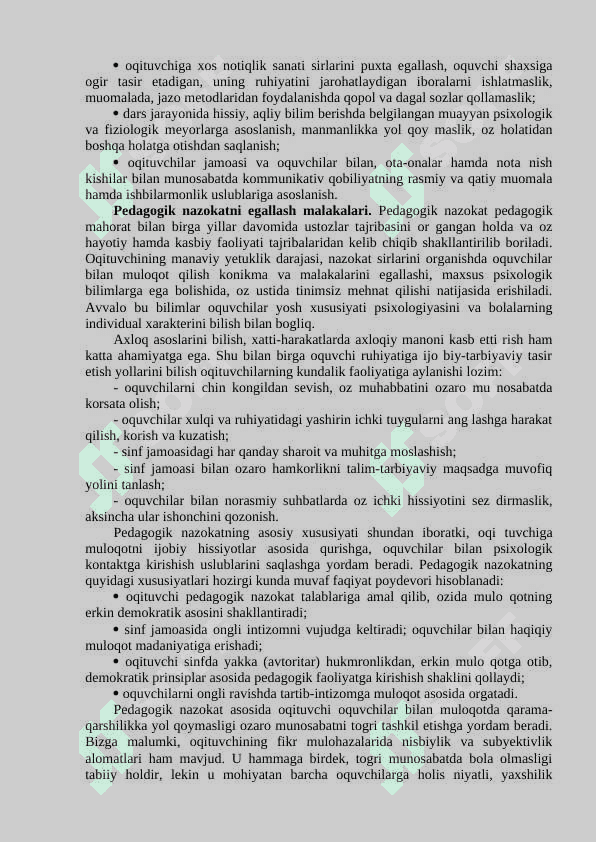 PEDAGOGIK NAZOKAT VA ODOB-AXLOQ 4