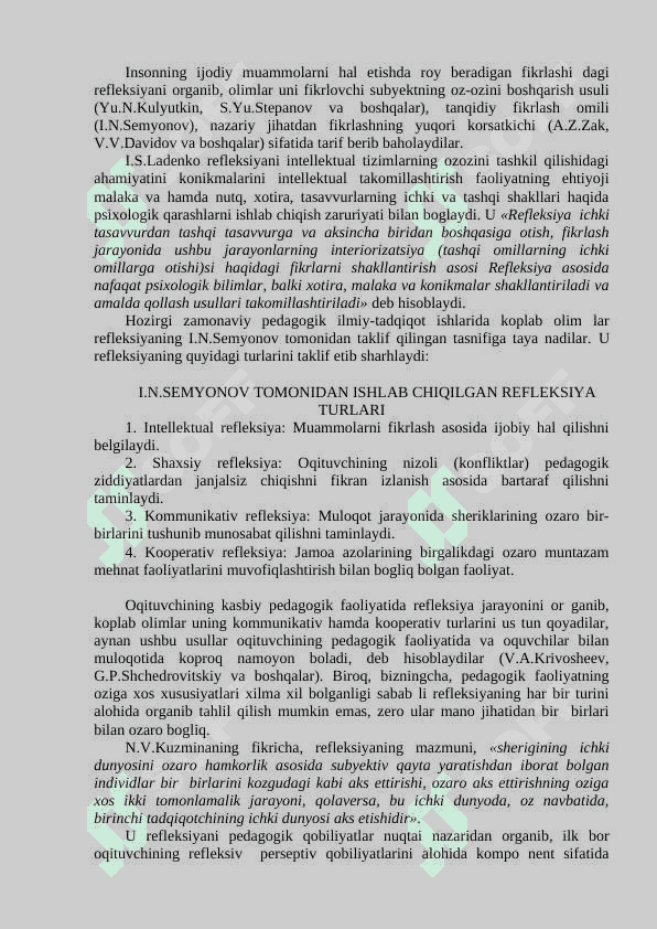 O'QITUVCHI PEDAGOGIK FAOLIYATIDA KASBIY REFLEKSIYANING ORNI. 3