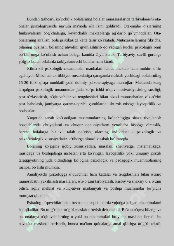 Amaliy psixolog faoliyatining asosiy ko`rinishlari 4