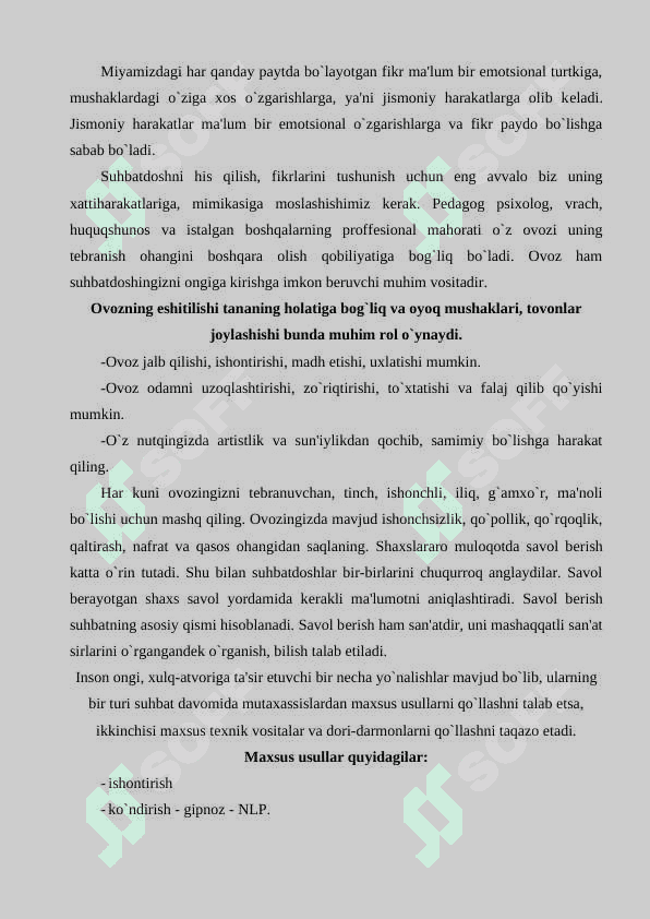 Amaliy psixolog faoliyatining asosiy ko`rinishlari 8