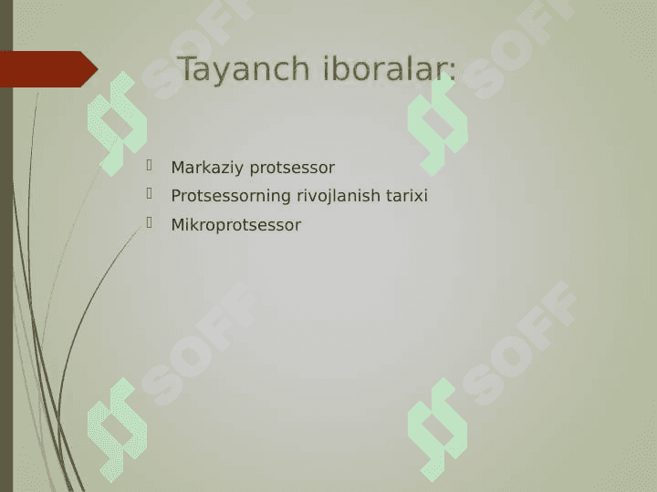 «Mikroprotsessorlar. Xotira turlari va uning ishlash tamoyillari» 3